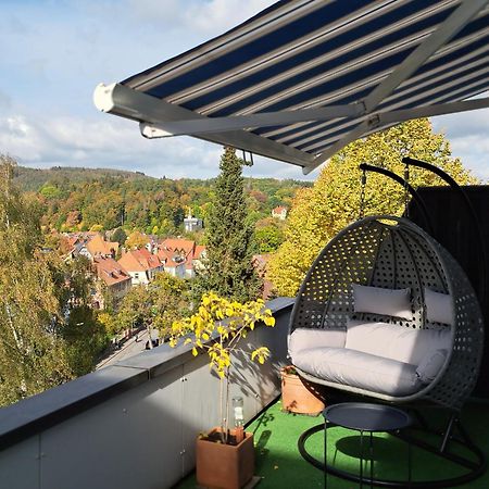 Das Kleine Penthouse Mit Kamin Lägenhet Bad Sachsa Exteriör bild