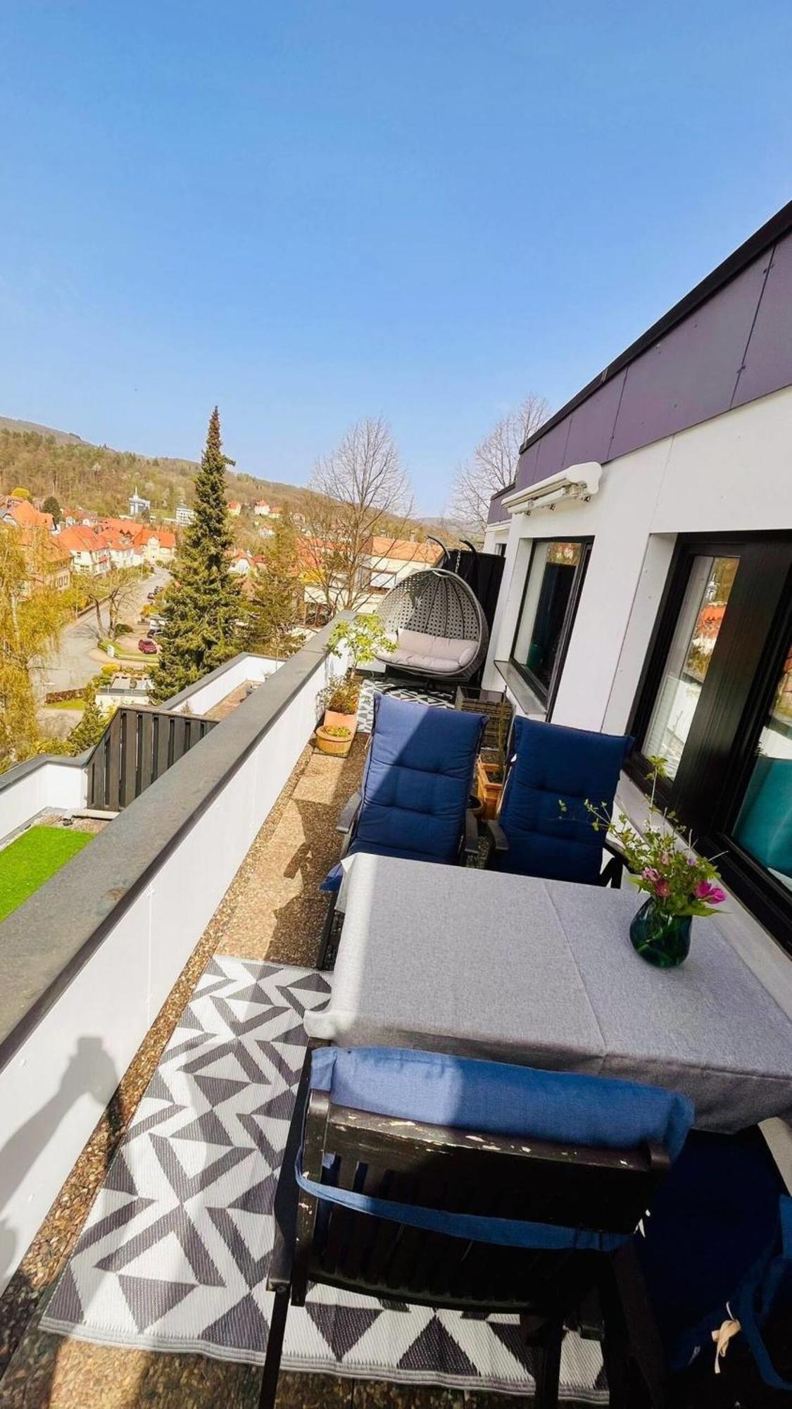 Das Kleine Penthouse Mit Kamin Bad Sachsa Exteriör bild